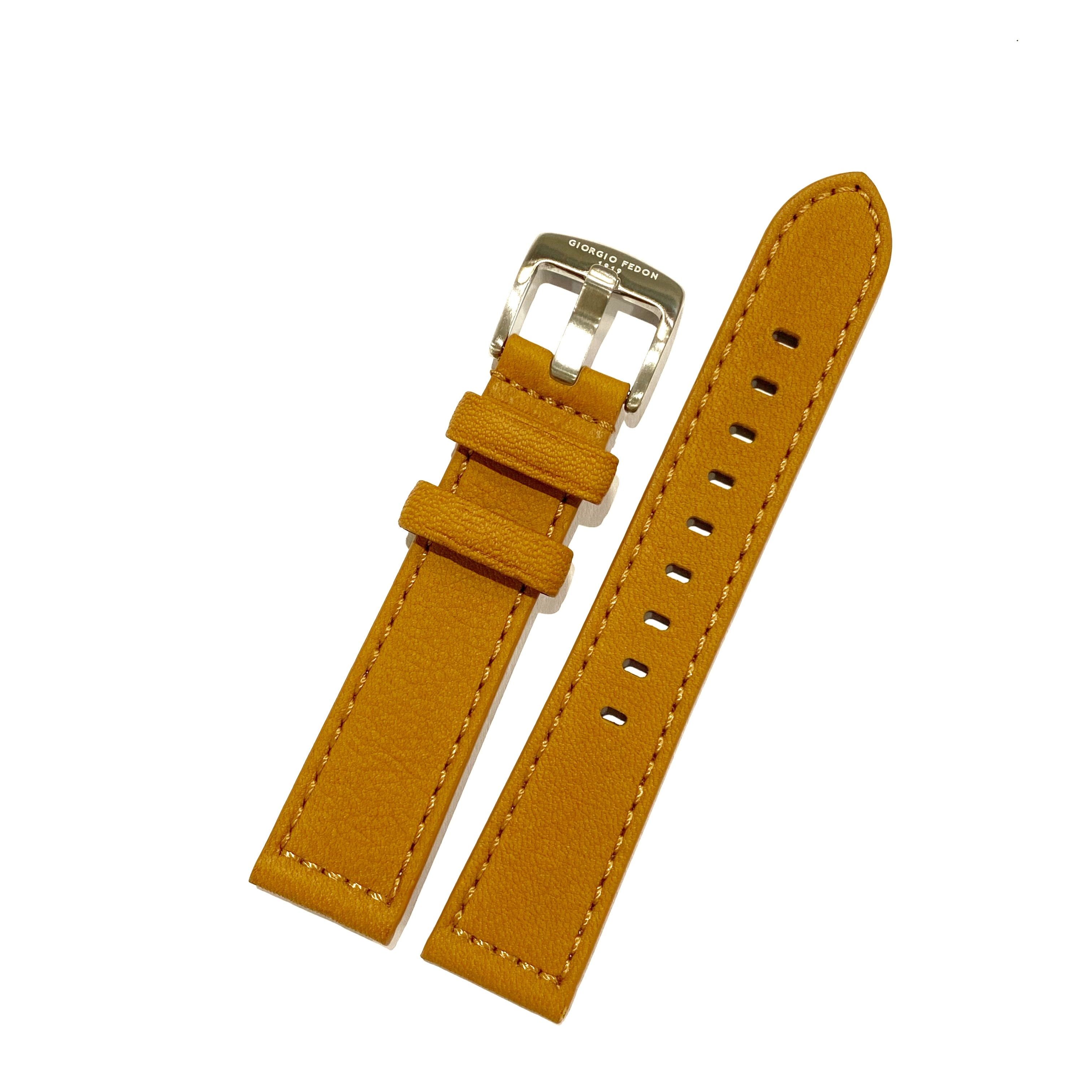 Giorgio Fedon 1919 20mm 淺啡色 3M防水牛皮錶帶