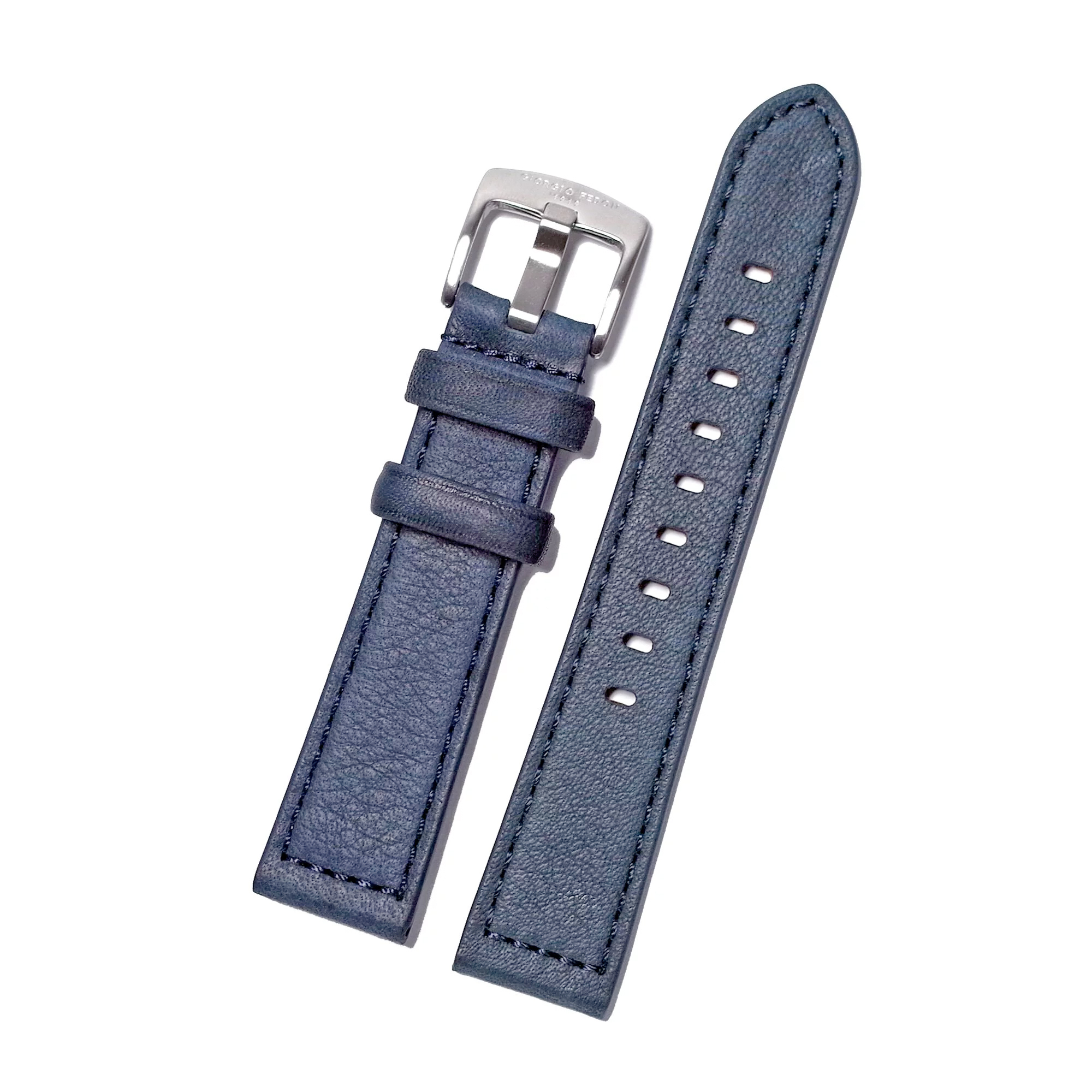 Giorgio Fedon 1919 20mm 藍色 3M防水牛皮錶帶