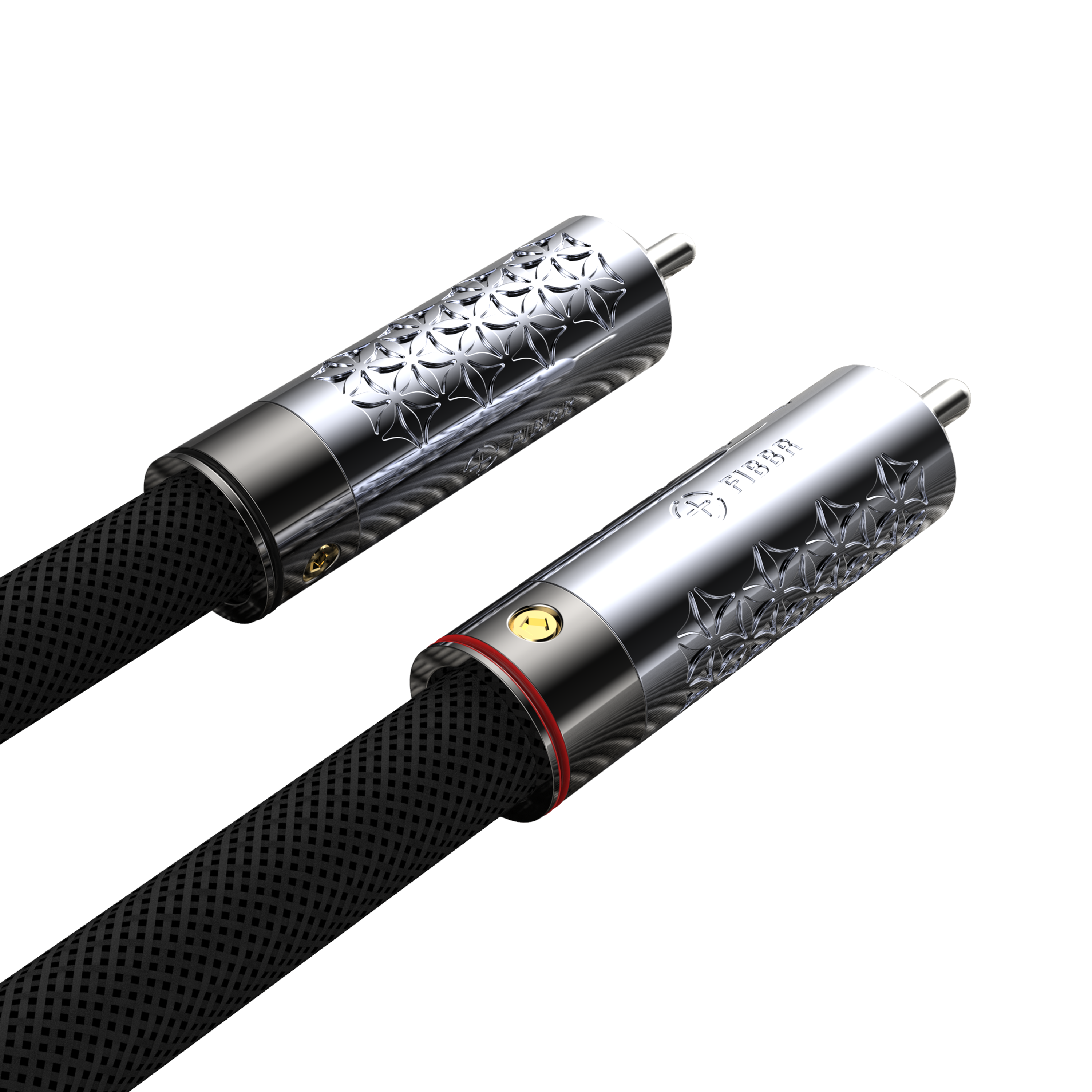 FIBBR Snowflake 鍍銀模擬訊號線 (RCA) F-AC1-SF (一對)