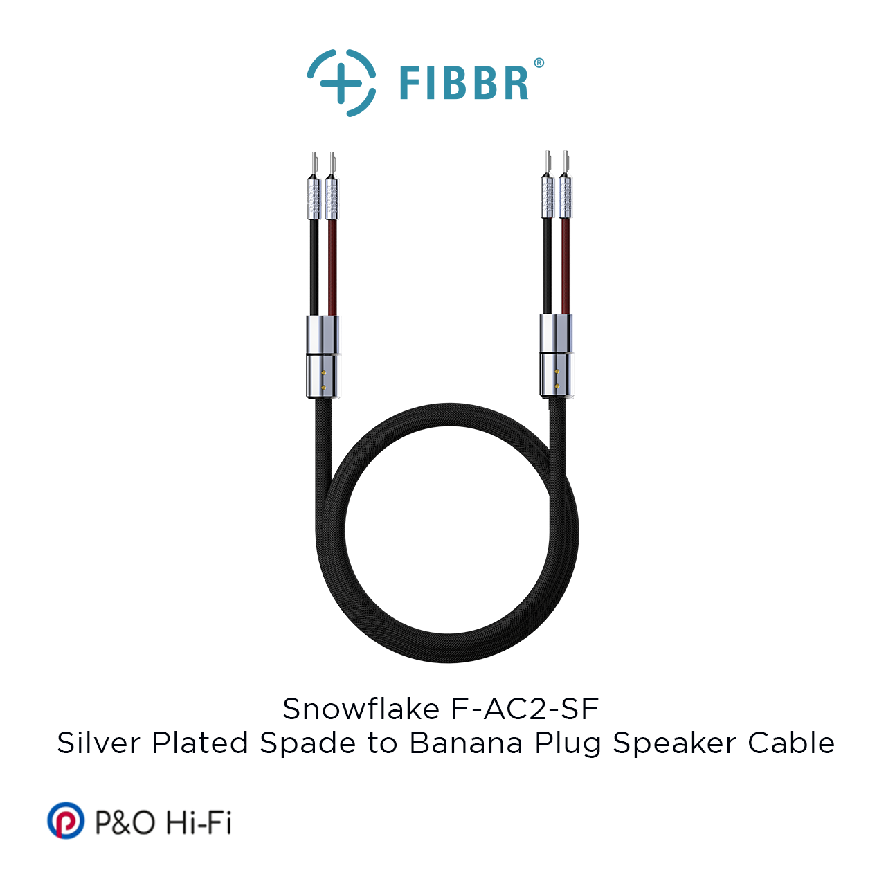 FIBBR Snowflake 鍍銀喇叭線F-AC2-SF (一對)
