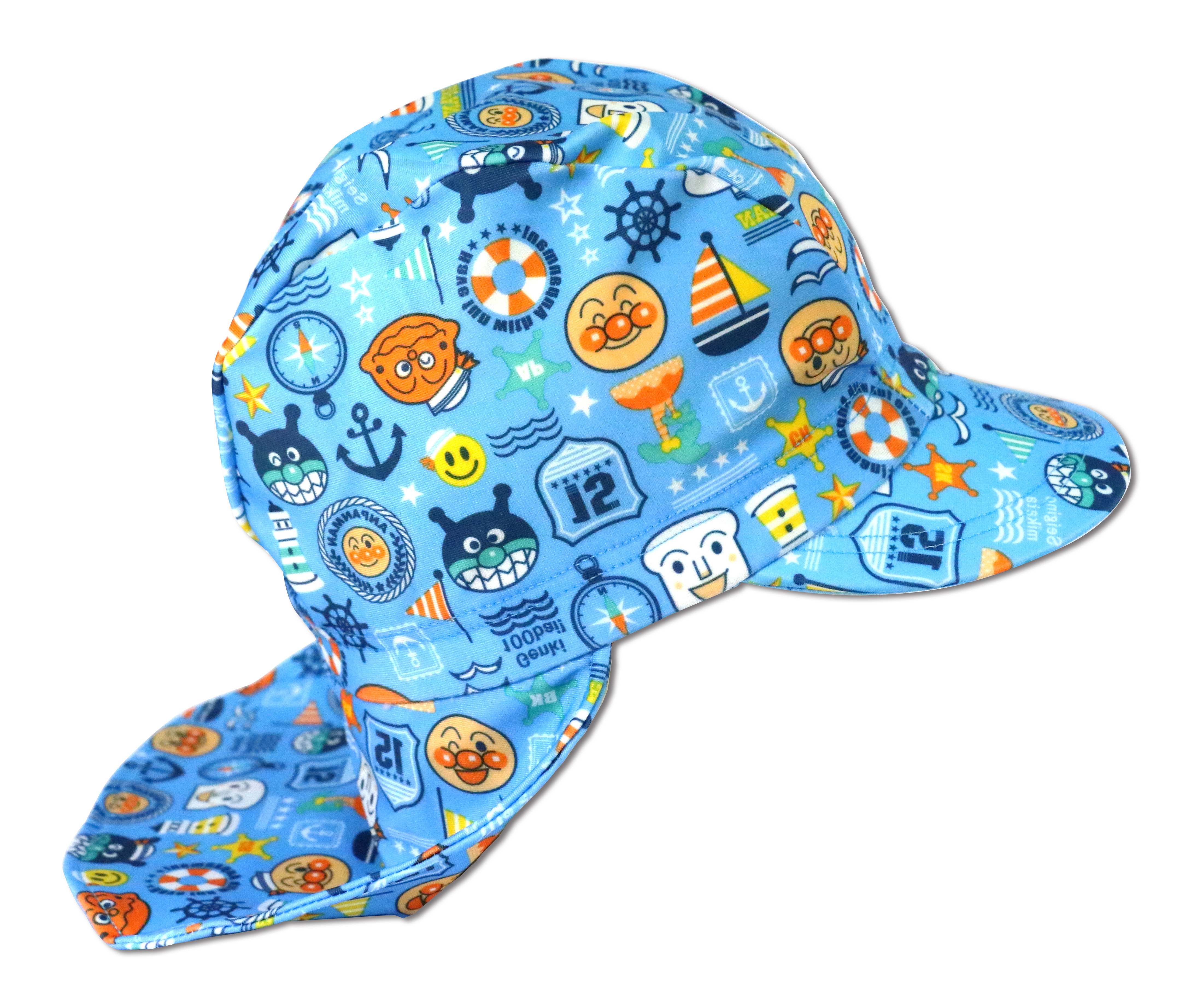 麵包超人防曬戲水帽-藍 (46~48cm / 48~50 cm)