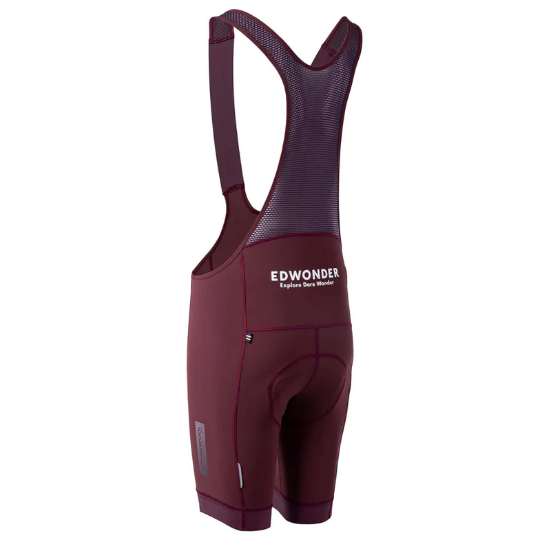EdWonder Wonderfool Infinite Bib Shorts - Burgundy Brown (Men & Women)