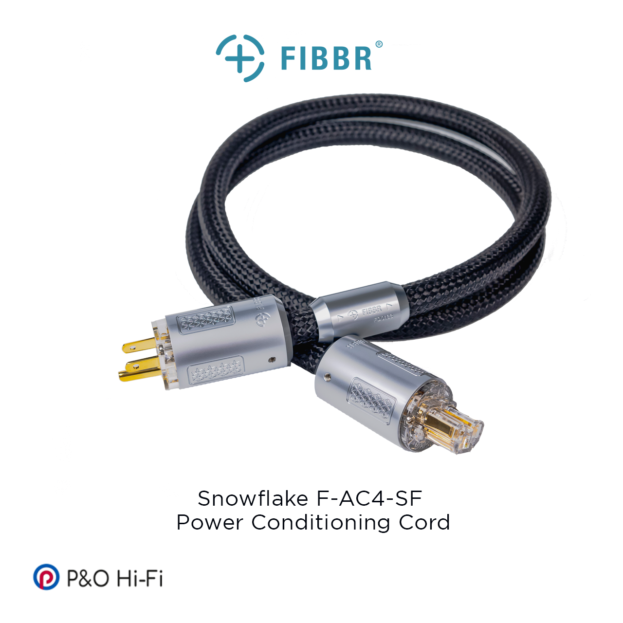 FIBBR Snowflake 鍍銀 Hi-Fi 電源線 F-AC4-SF