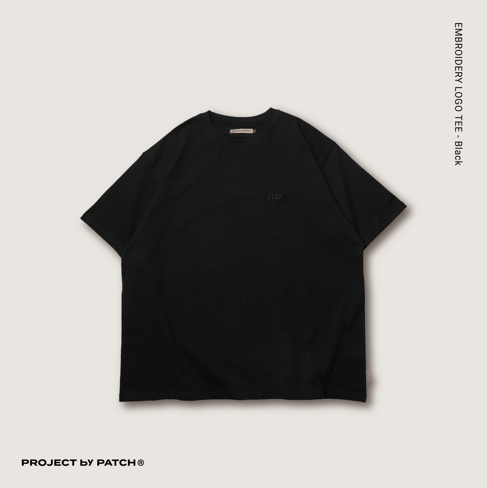 P.B.P - Embroidery Logo Tee - Black