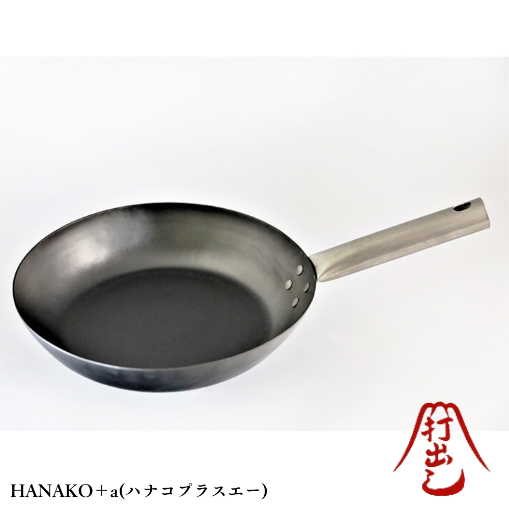《山田工業所》HANAKO+a 日本製手工拓打平底鐵鍋 28cm