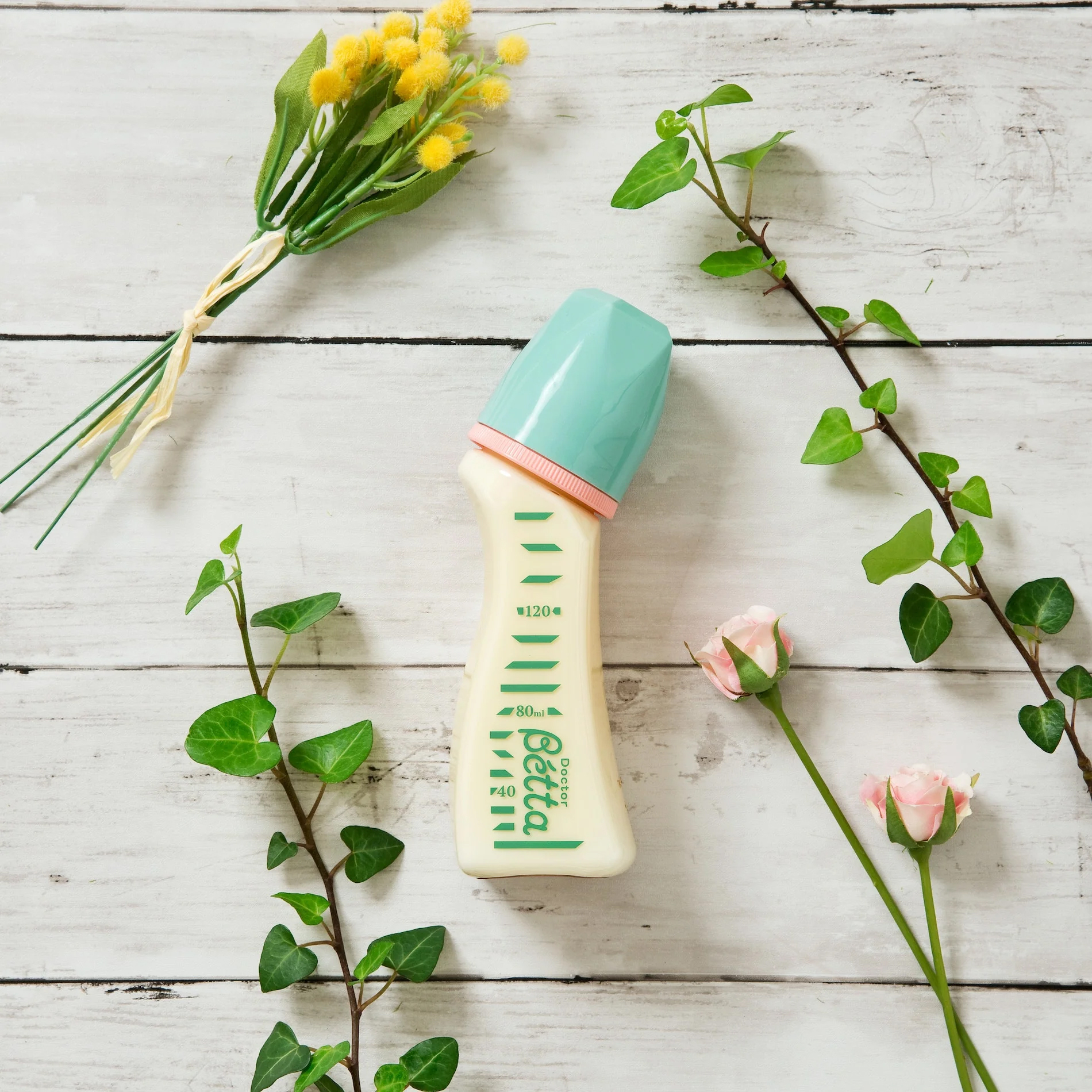 Betta 蓓特 -【日本製】(S1-120ml) Jewel系列PPSU防脹氣嬰兒奶瓶/奶樽 (綠色)