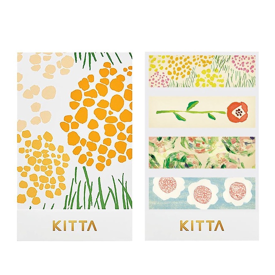 KITTA隨身攜帶和紙膠帶_花朵II (KIT022)