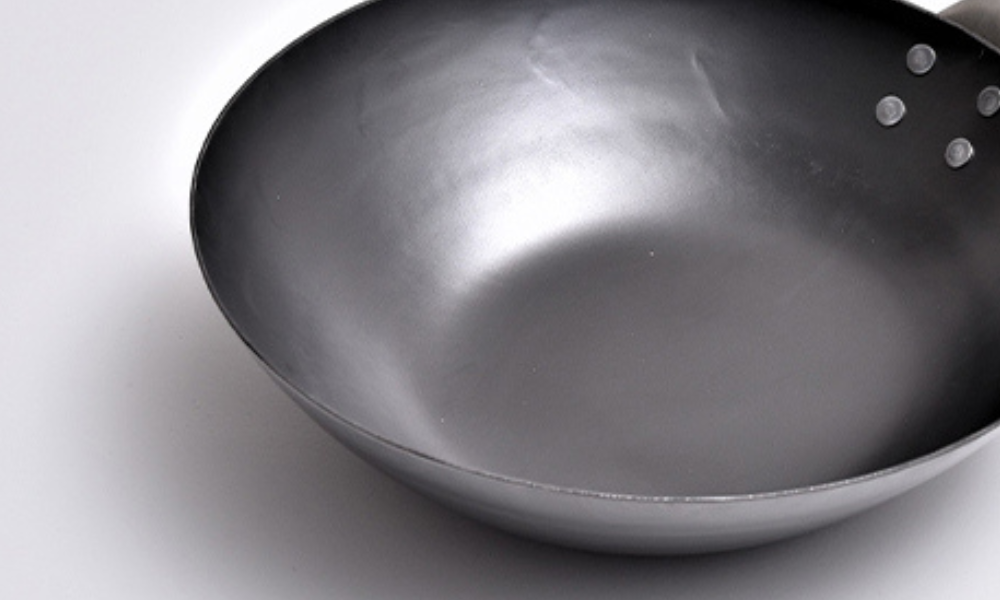 《山田工業所》日本製手工拓打鐵鍋 HANAKO + 中華鐵炒鍋 30cm(板厚1.6mm)