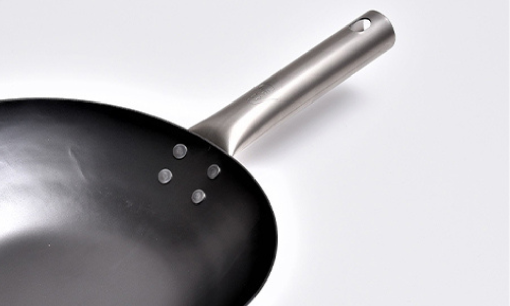 《山田工業所》日本製手工拓打鐵鍋 HANAKO + 中華鐵炒鍋 30cm(板厚1.6mm)