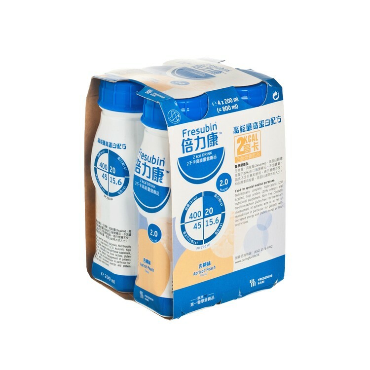 倍力康™2千卡 (杏桃味) 四支裝