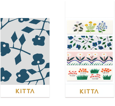 KITTA隨身攜帶和紙膠帶_花朵5(KIT057)