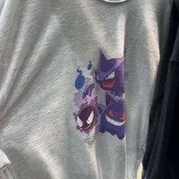 [S] ADLV POKEMON PHANTOM EVOLUTION SHORT SLEEVE T-SHIRT,MELANGE GRE, ADLV23SS-SSPKGG-MEL (SAV174)