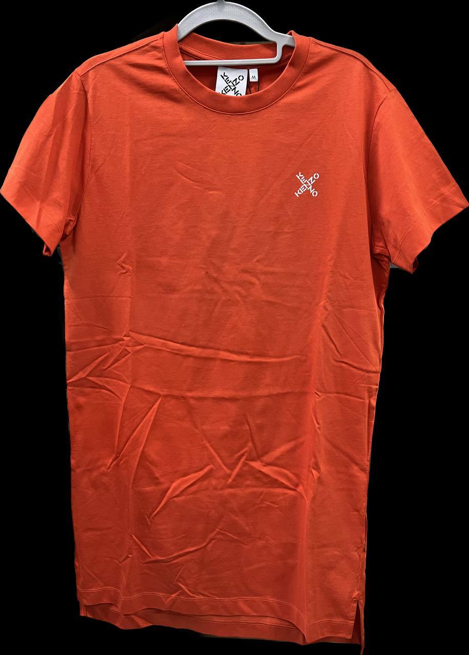 [S] KENZO WOMEN'S SPORT T-SHIRT DRESS,ORANGE, B52R07684SJ-16 (SK98)