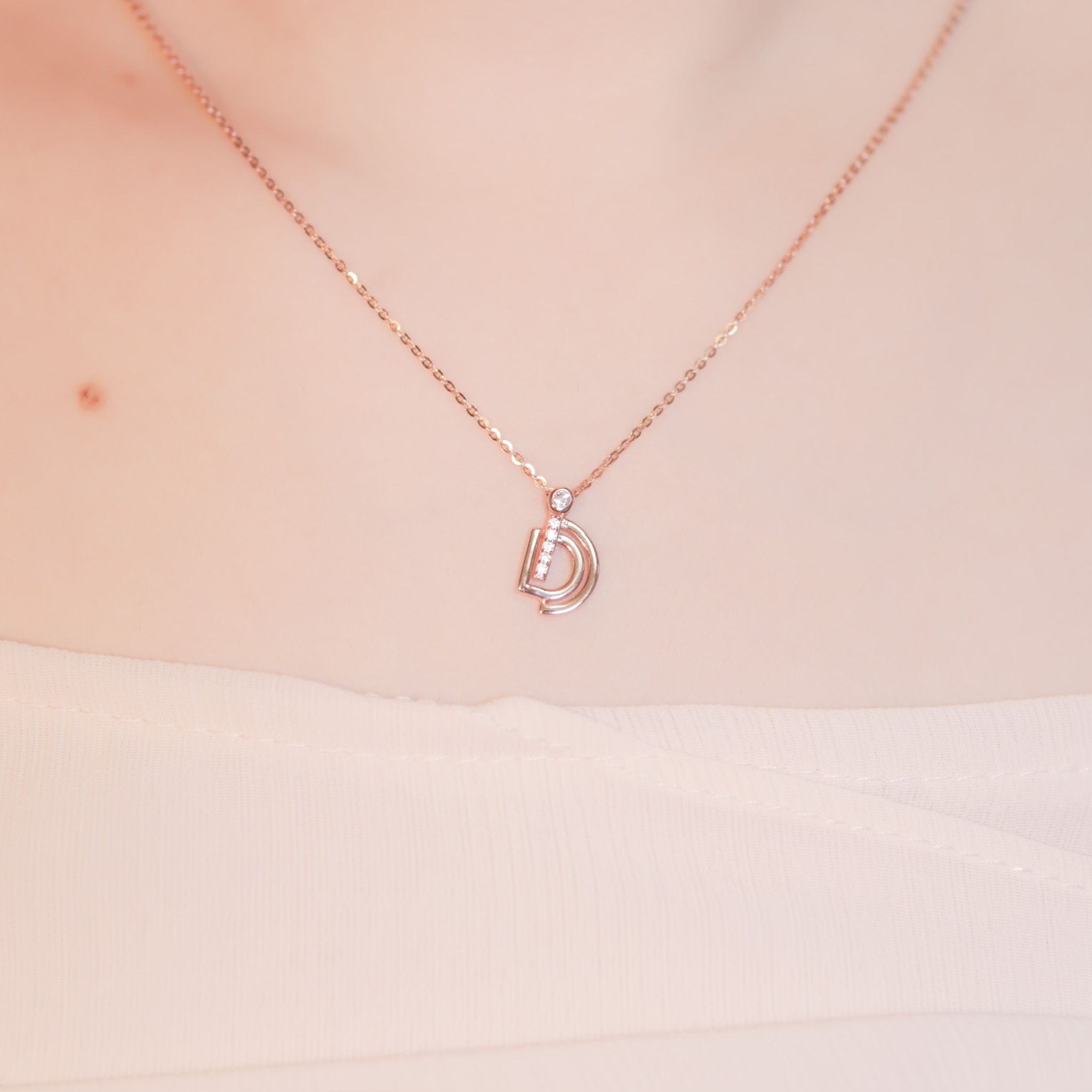 | 925 Silver・White Gold・Rose Gold | Voice Of Happiness Necklace（Silver / Rose Gold） | NE0688 |