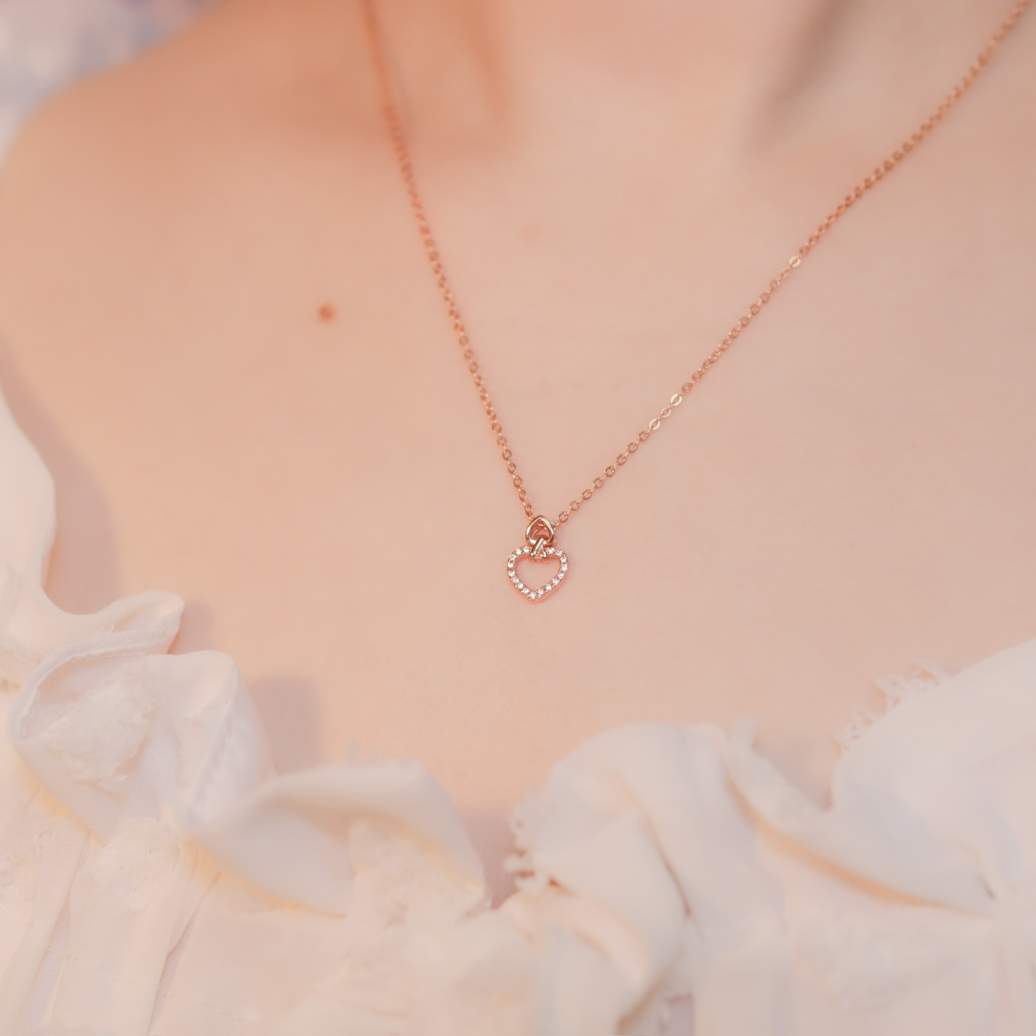 | 925 Silver・White Gold・Rose Gold | Real Wish Necklace（Silver / Rose Gold) | NE0648 |