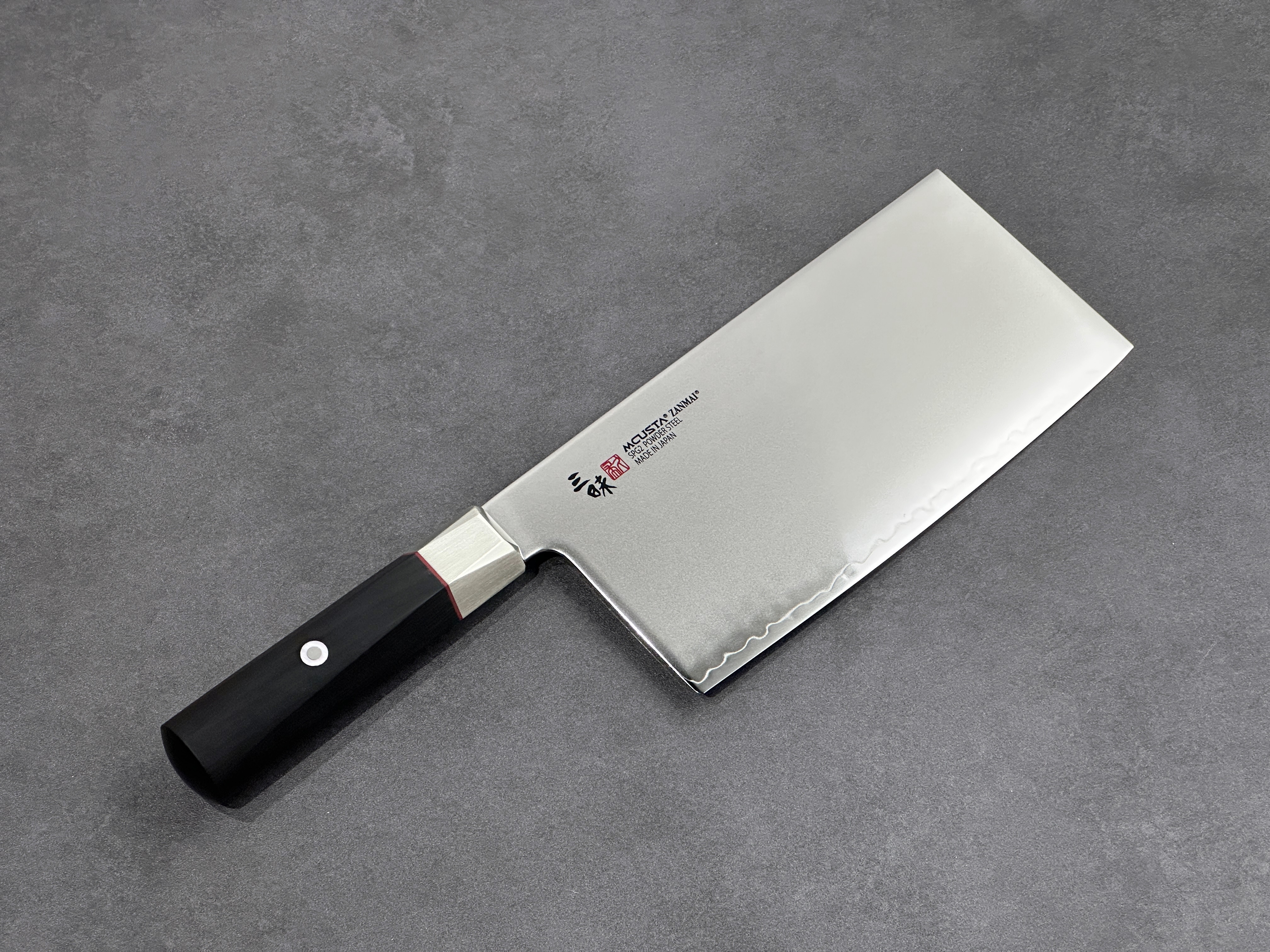 関の刃物 中華包丁 180mm 三昧 別誂 スーパーゴールド 3層 黒合板