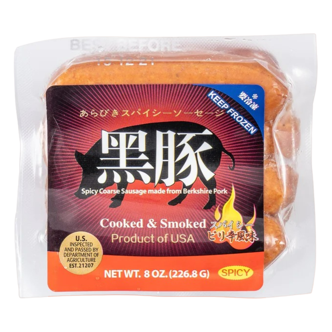 美國極上黑豚腸 (辣味) (8條) 約227g