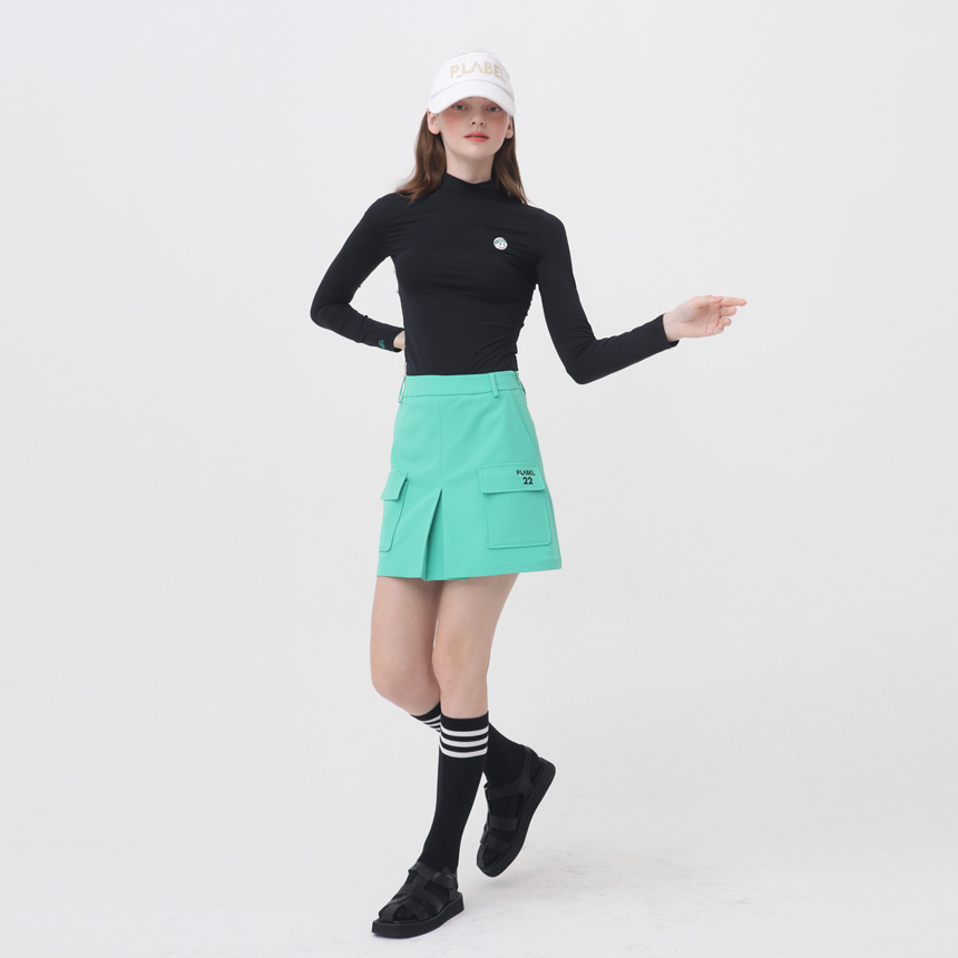 女【現貨】韓國正品P_LABEL同步/韓國春夏golf時尚褲裙/韓國顯瘦A字雙口袋運動褲裙＃ＭＷ112403