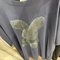 [S] ADLV BUNNY PRINT SHORT SLEEVE T-SHIRT,NAVY, ADLV23SS-SSBKZR-NVY (SAV183)