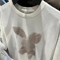 [S] ADLV BUNNY PRINT SHORT SLEEVE T-SHIRT,CREAM, ADLV23SS-SSBKZR-CRM [FINAL SALE] (SAV184)