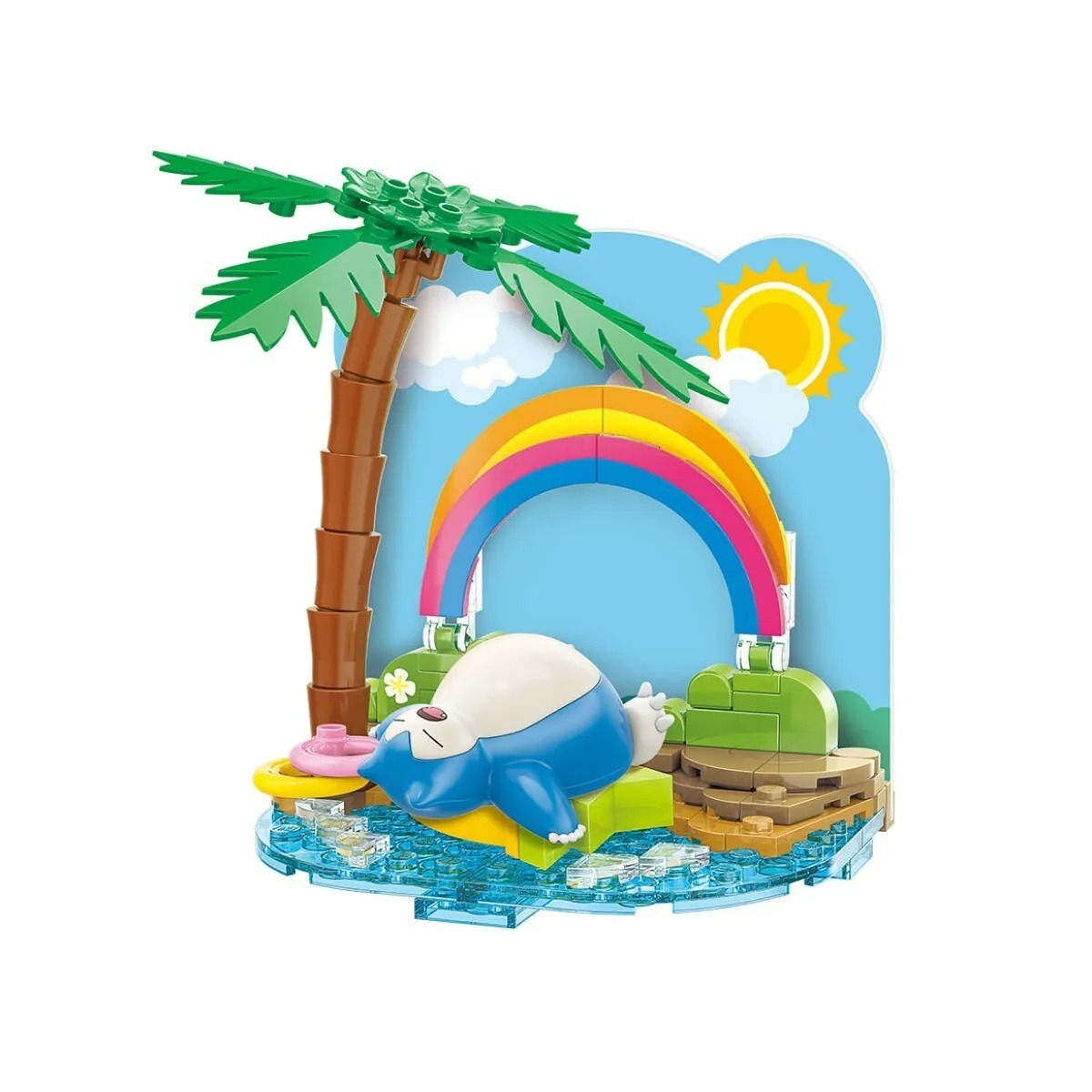 Qman 寶可夢小場景積木 卡比獸的休憩時間