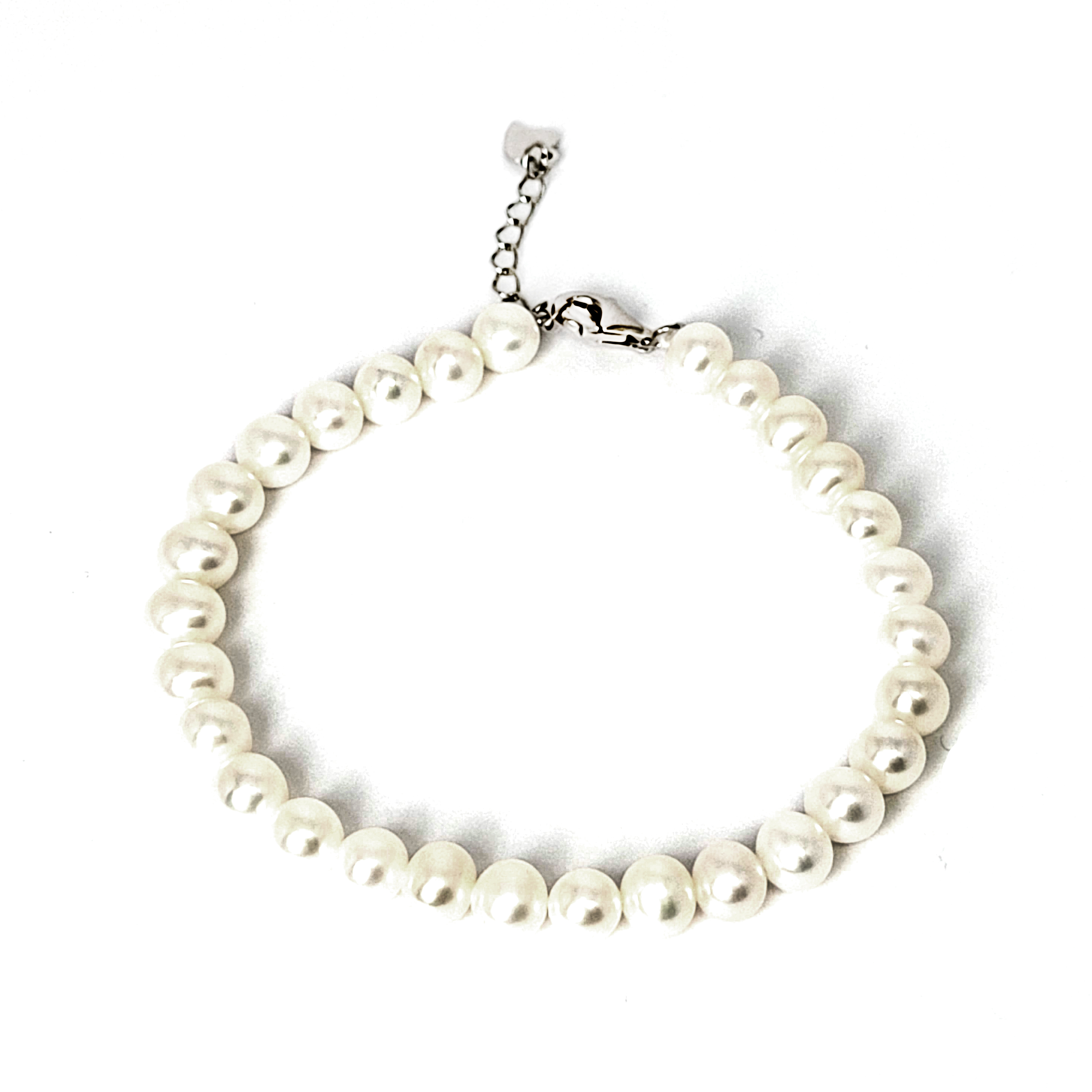 925銀扣珍珠手鏈