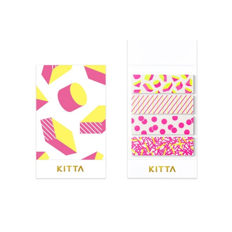 KITTA隨身攜帶和紙膠帶 螢光墨水_圖形(KITP001)
