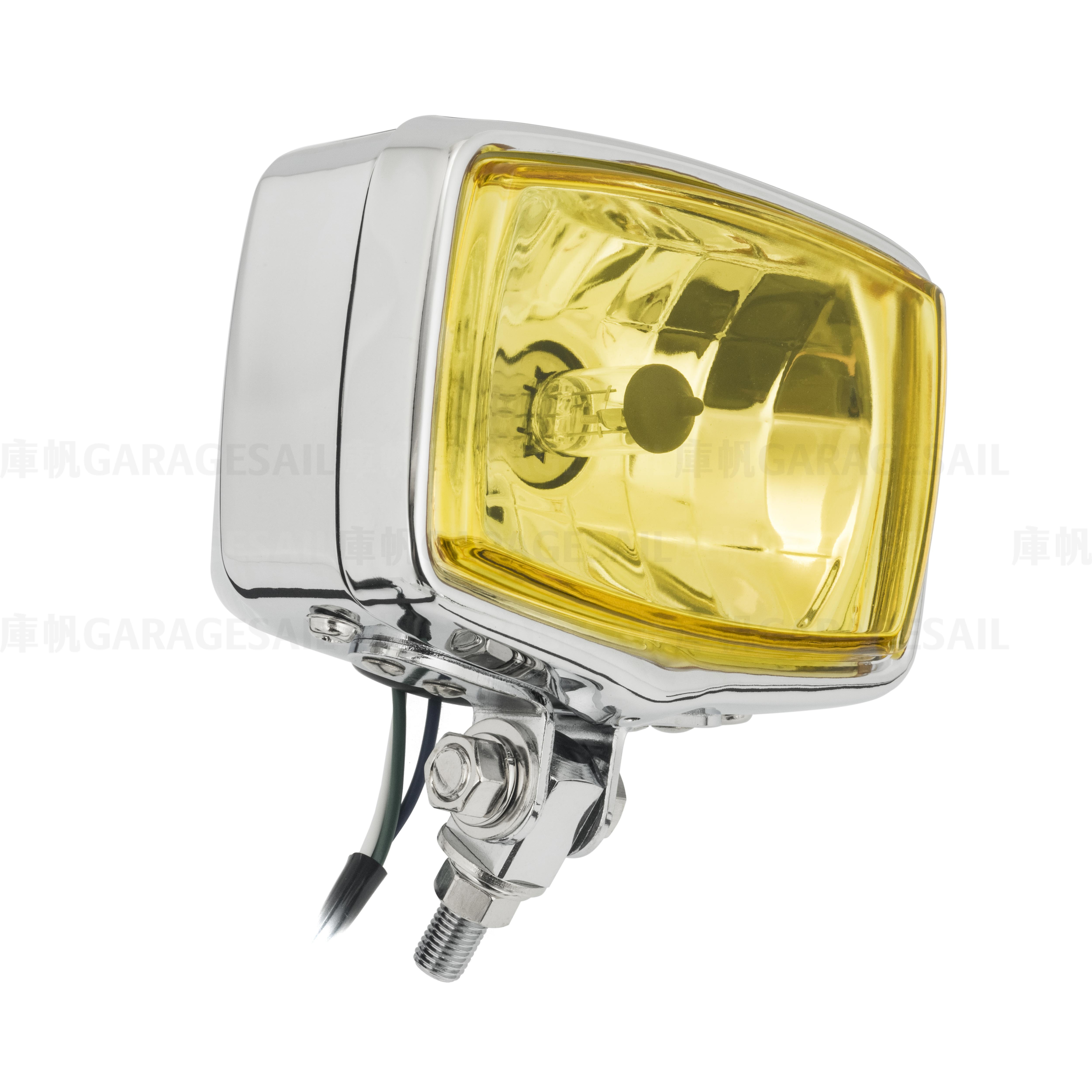 長方形 下鎖式 大燈 電鍍銀