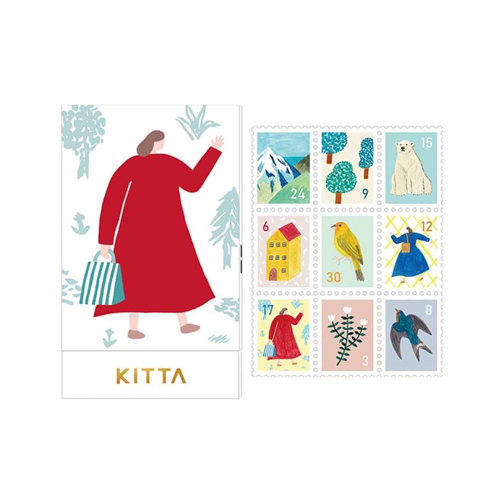 KITTA隨身攜帶和紙膠帶 郵票貼紙_收藏(KITP005)