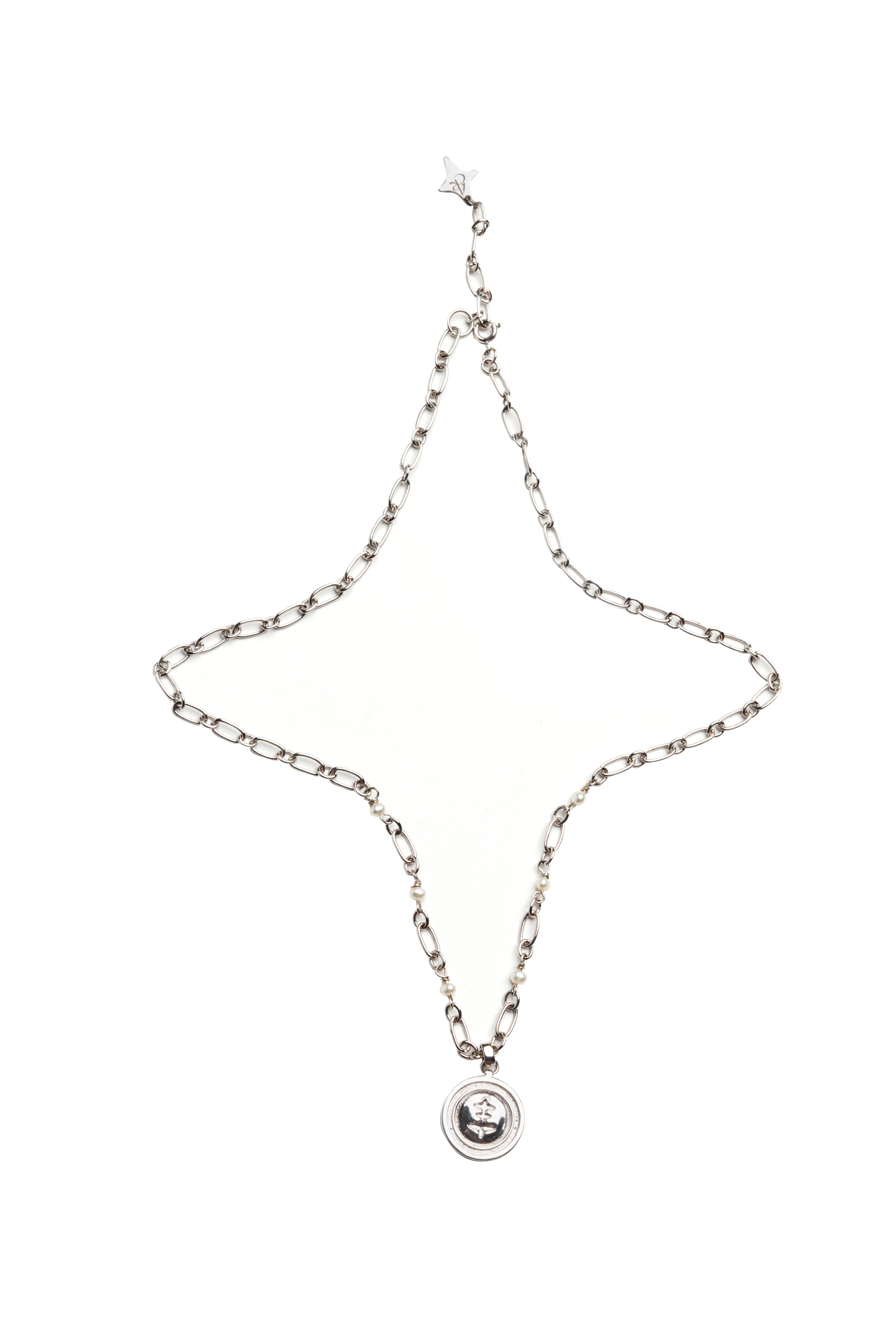 ARC COIN N PEARL NECKLACE