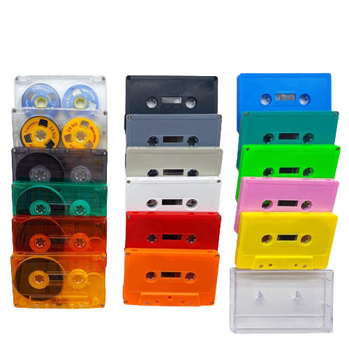 多色與透明空白錄音卡帶 / 附透明外盒 Blank Cassette