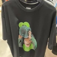 [S] ADLV BABY FACE CROCODILE DOLL SHORT SLEEVE T-SHIRT,BLACK, ADLV22FW-SSBKBF-CCR (SAV192)