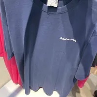 [S] ADLV SMALL LOGO PATCH SHORT SLEEVE T-SHIRT,NAVY, ADLV23SS-SSLSEP-NVY (SAV194)