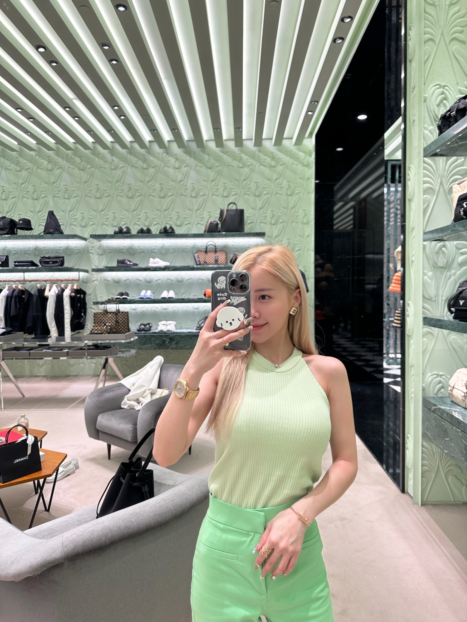 正韓多巴胺削肩背心