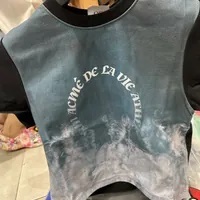 [S] ADLV CIRCLE LOGO DYE COLOR CROP SHIRT,BLACK, ADLV23SS-SSCAOC-BLK (SAV195)