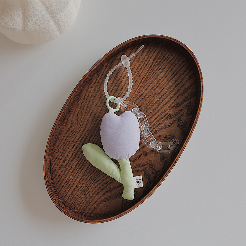 《2752》鬱金香奶油色拼色吊飾