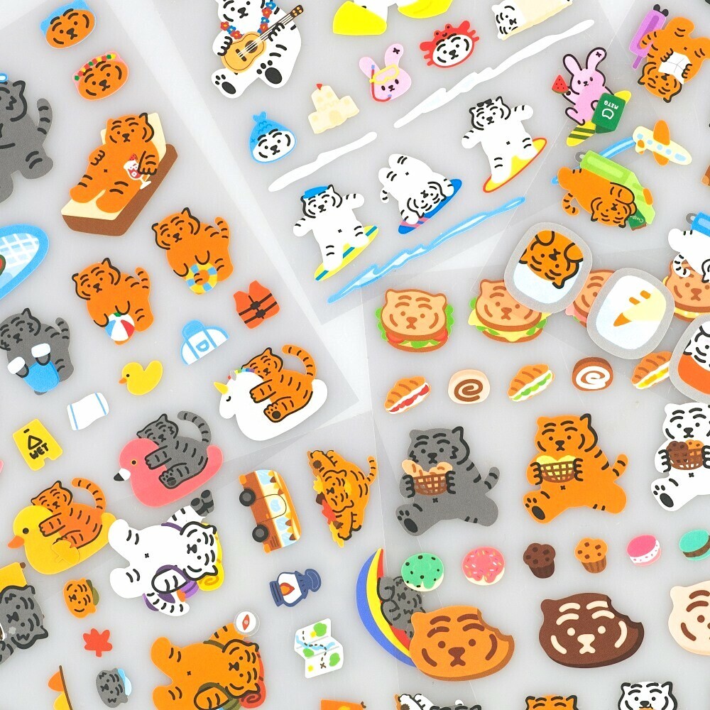 Muzik Tiger Sticker－Daily Tiger Series (Korean Stationery Brand)