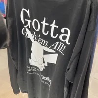 [S] ADLV POKEMON PRINT LONG SLEEVE,BLACK, ADLV23SS-LSPKHP-BLK (SAV212)