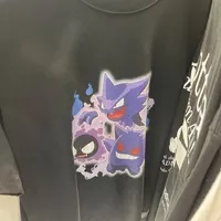 [S] ADLV POKEMON PHANTOM EVOLUTION SHORT SLEEVE T-SHIRT,BLACK, ADLV23SS-SSPKGG-BLK (SAV214)
