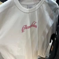 [S] ADLV TWINKLE SCRIPT LOGO BASIC SHORT SLEEVE T-SHIRT,WHITE, ADLV23SS-SSBTWS-WHT (SAV231)