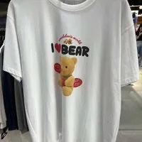 [S] ADLV I LOVE TEDDY BEAR SHORT SLEEVE T-SHIRT,WHITE, ADLV22SS-SSAILT-WHT (SAV236)