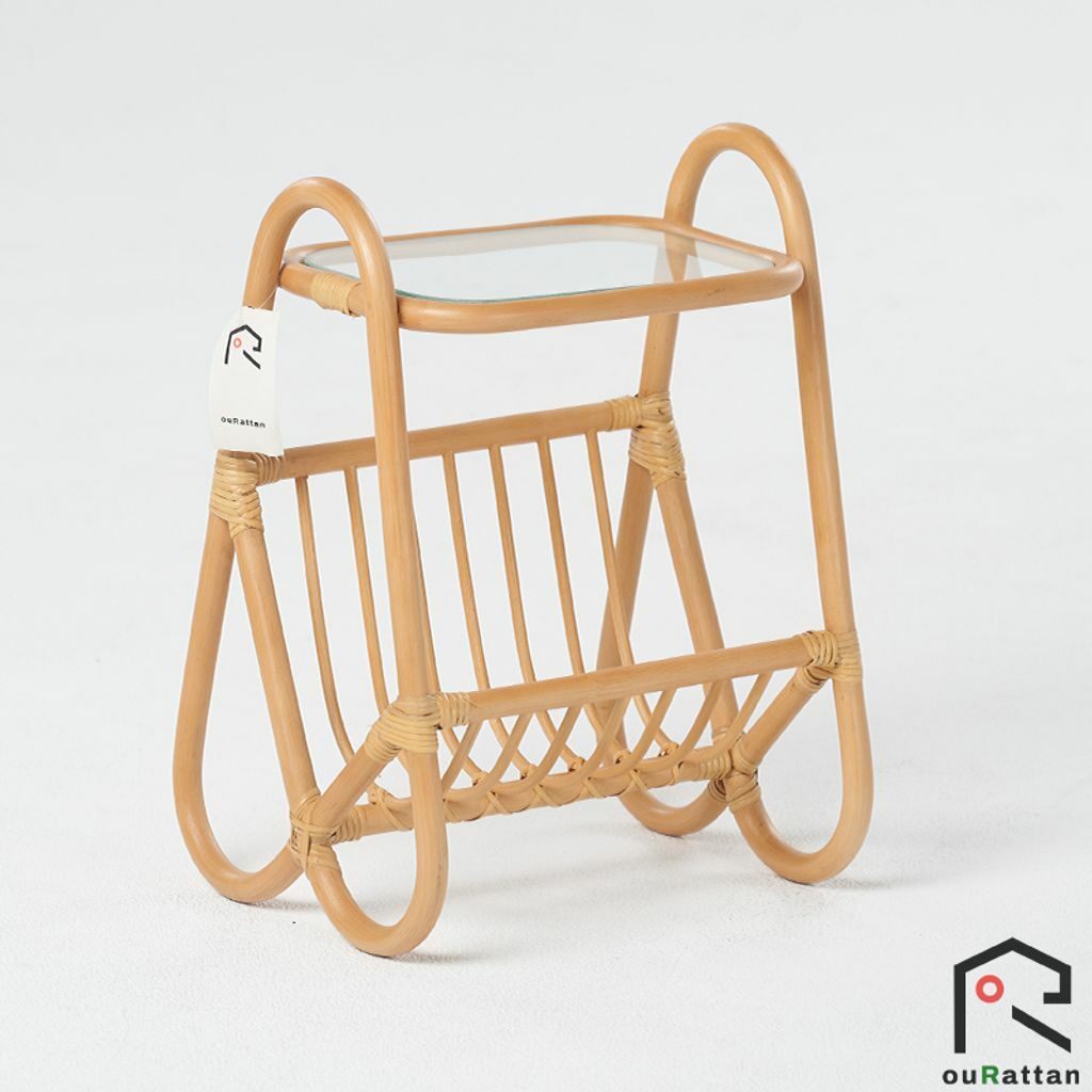 【 ouRattan 窩籐】北歐ins風客廳書報邊桌