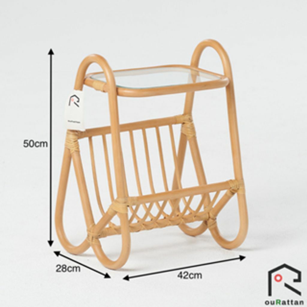 【 ouRattan 窩籐】北歐ins風客廳書報邊桌