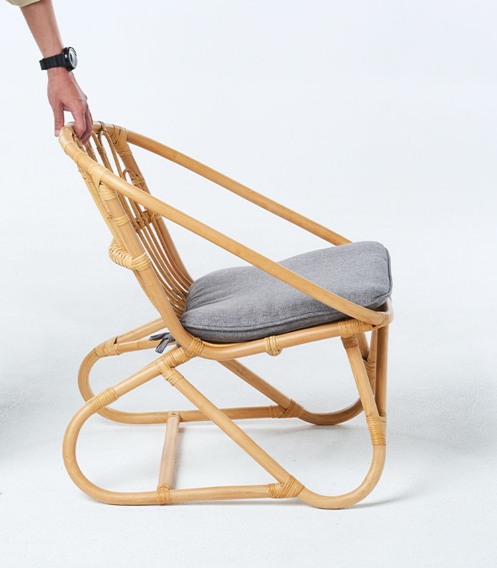 【 ouRattan 窩籐】籐製單人沙發椅(中型)