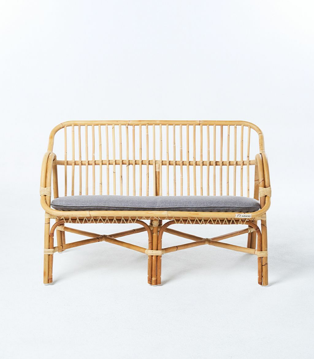 【 ouRattan 窩籐】雙人藤製沙發椅