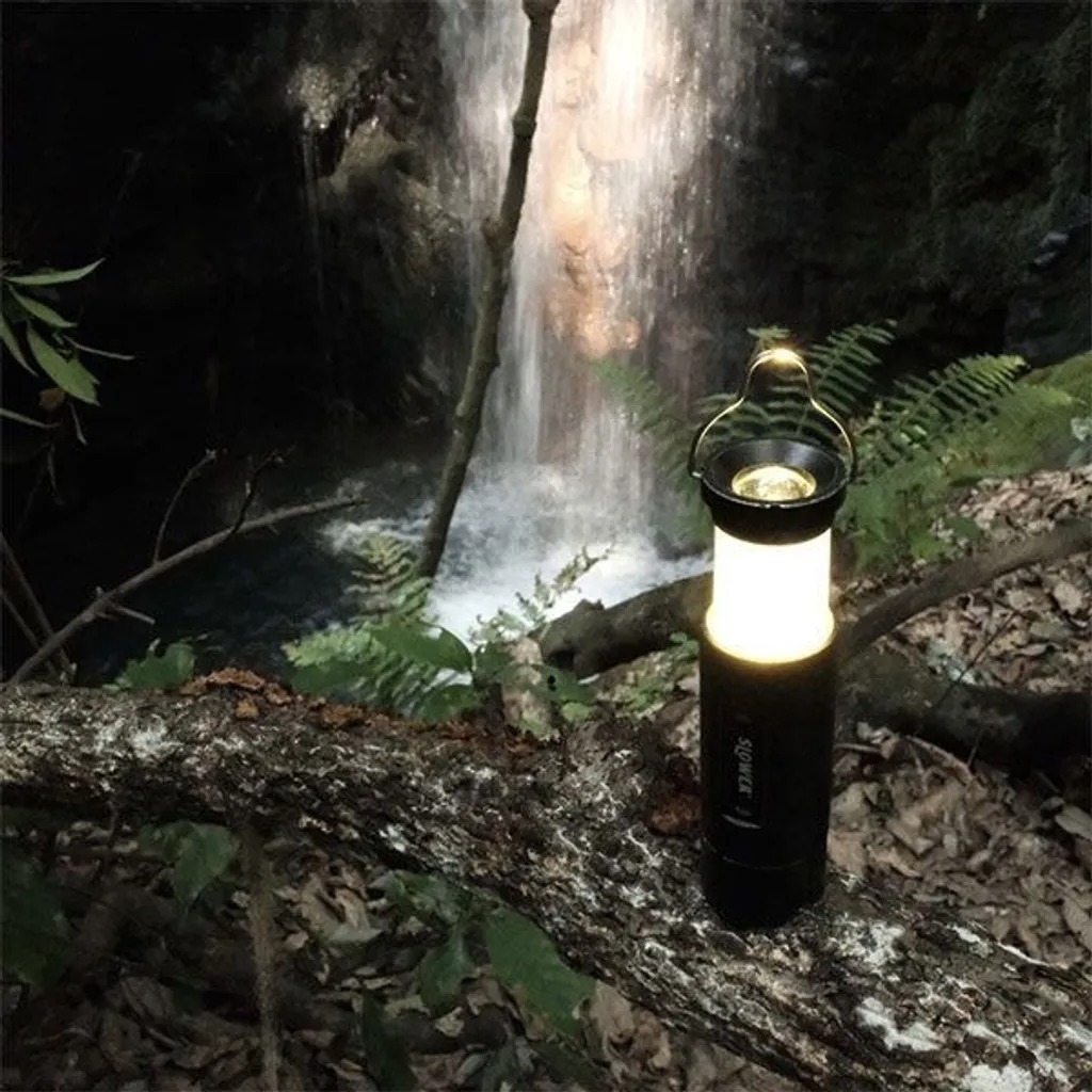 SLOWER - 可伸縮式營燈 - 黑色