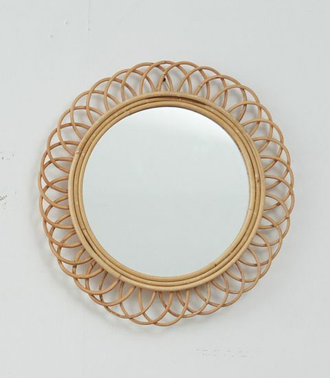 【 ouRattan 窩籐】籐製牆面鏡（蒲公英款）