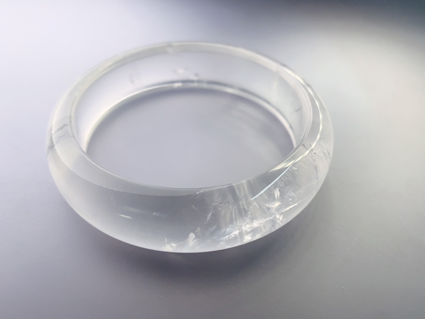 冰沁白淨丨白水晶手鐲