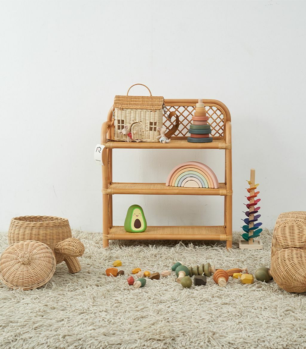 【 ouRattan 窩籐】籐製中型櫃