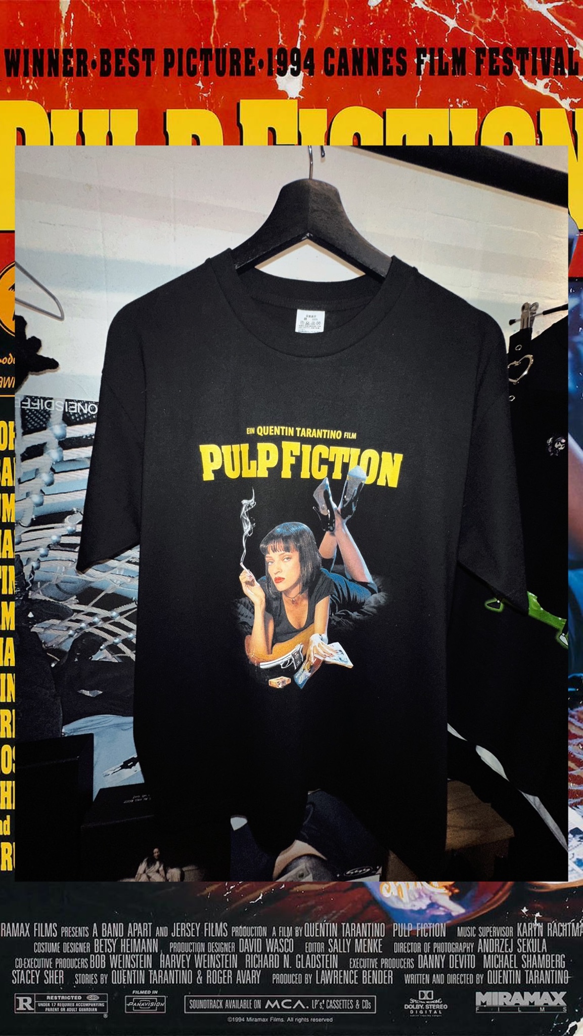 Pulp Fiction - 黑色追緝令經典圖案短T